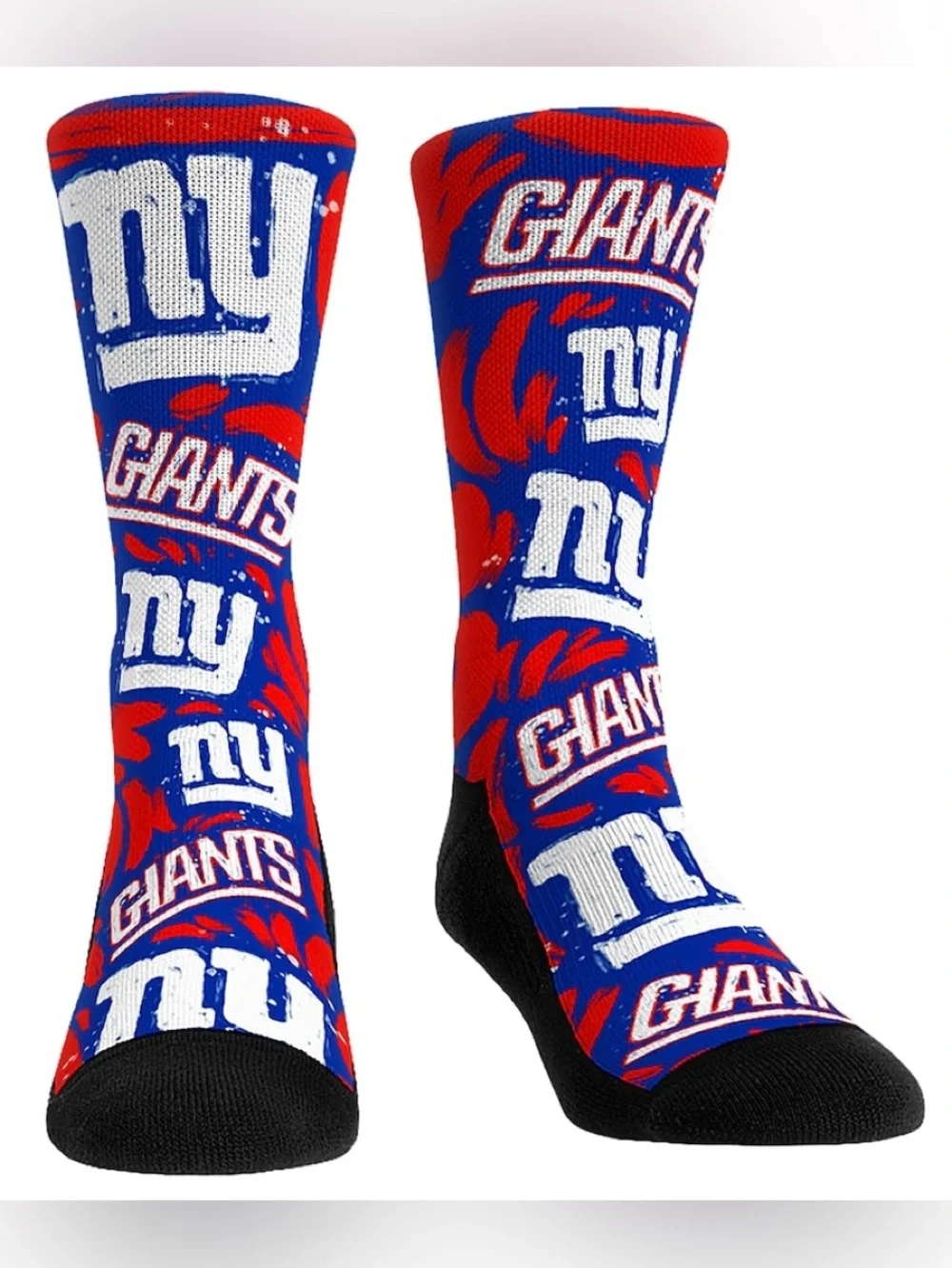 $65 New York Giants Rock Em Socks Fan Favorite Three-Pack Crew Sock Set Sz. L/XL